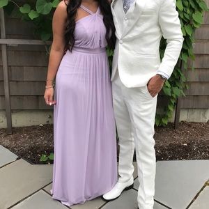 David’s Bridal bridesmaids purple dress